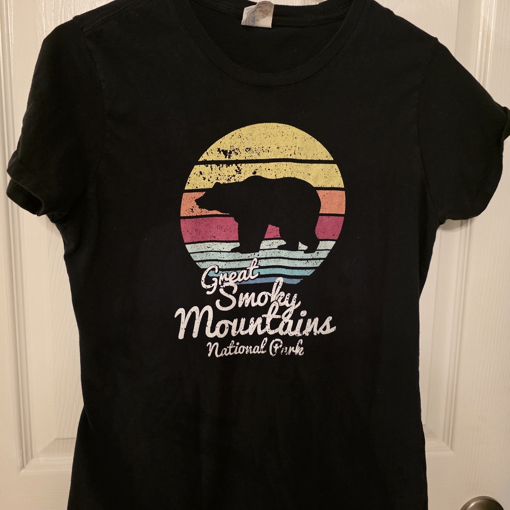 Black Great Smoky Mountains T-Shirt